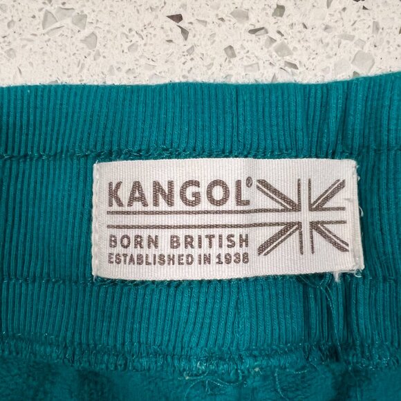 Vintage KANGOL Born British Recycled Fabric Teal Sweatpants | Size Large - Picture 11 of 16
